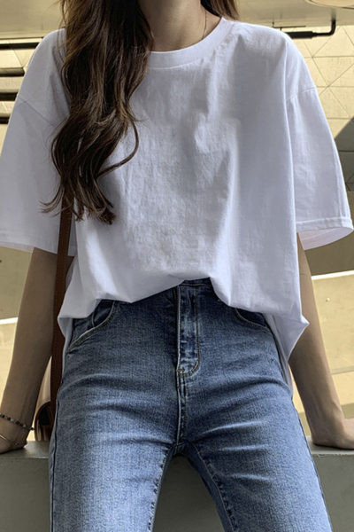 Tricou de dama model lat cu maneca scurta