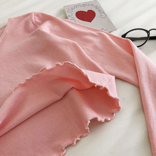 Bluza scurta dama cu maneca lunga - model nou