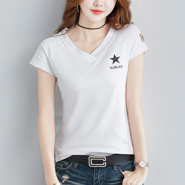 Ежедневна дамска памучна  тениска - няколко модела