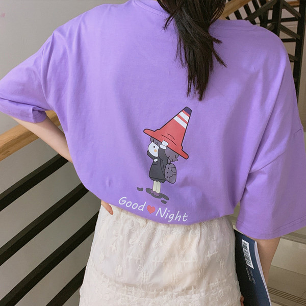 Tricou casual dama cu aplicatie in doua culori