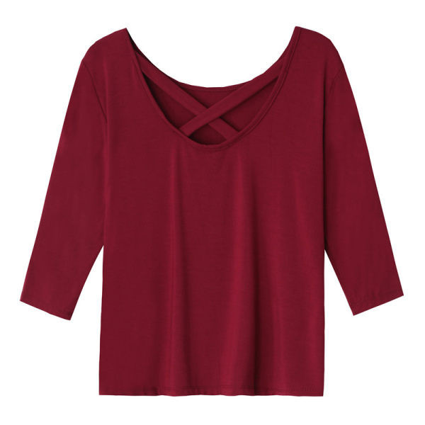 Ежедневна дамска блуза с овално деколте -три модела