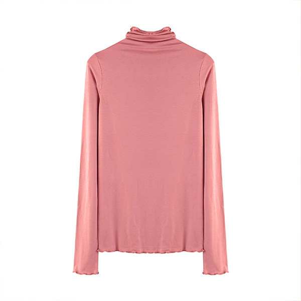 Ежедневна дамска блуза с поло яка и дълъг ръкав