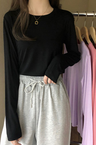 Bluza casual dama cu decolteu oval - in mai multe culori