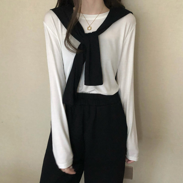 Bluza casual dama cu decolteu oval - in mai multe culori