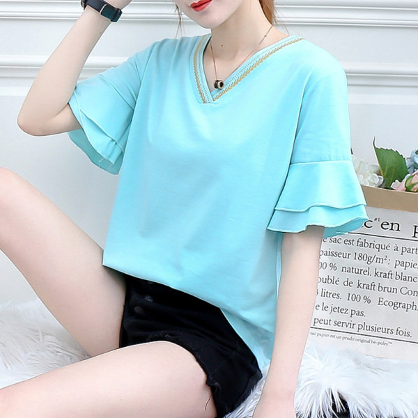 Bluza de dama cu maneci 3/4 si bucle