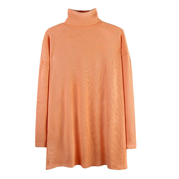 Bluza casual dama cu guler polo inalt - model lat