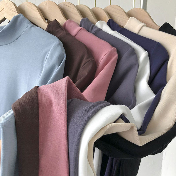 Bluză simplă cu mâneci lungi în diferite culori