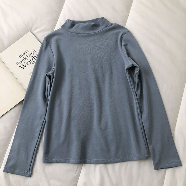 Bluză simplă cu mâneci lungi în diferite culori