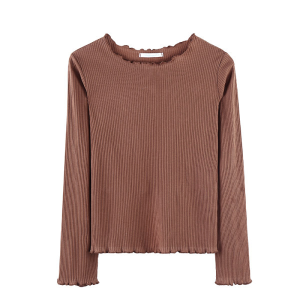 Bluză de damă cu mâneci lungi și decolteu O