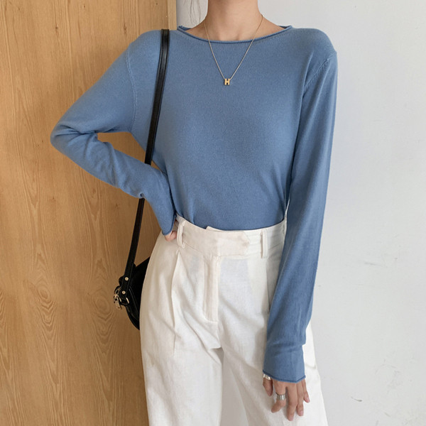 Bluza casual dama cu decolteu oval in mai multe culori