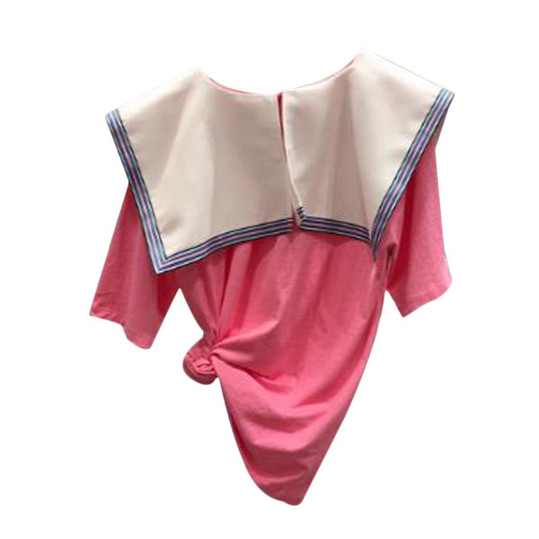 Tricou modern cu guler mare pentru femei