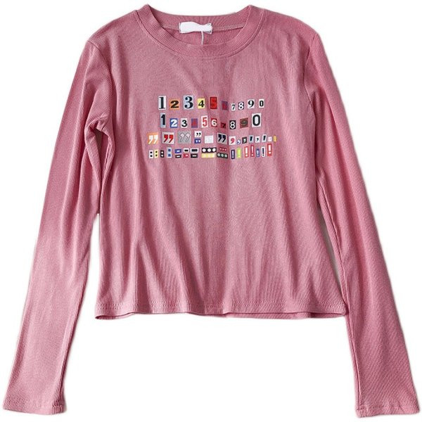 Bluză de damă cu decolteu și aplicații