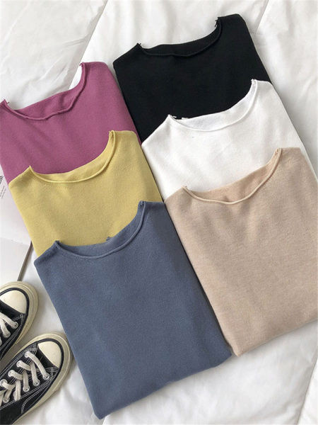 Bluze de dama colorate cu maneci lungi