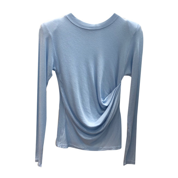 Bluză de damă cu mâneci lungi, de culoare albastră