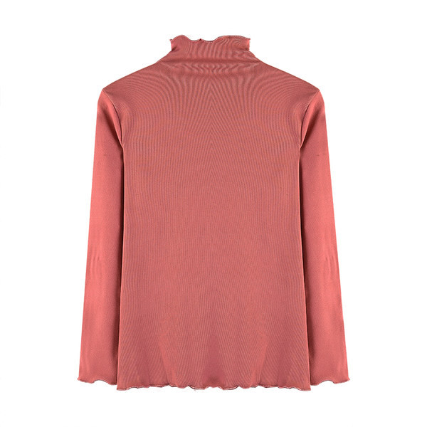 Bluză de damă modernă cu guler polo înalt - mai multe culori