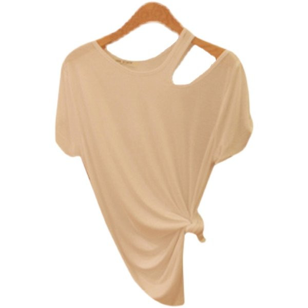 Tricou casual modern, cu decupaje