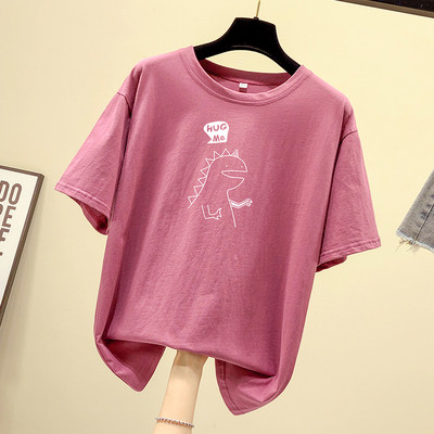 Tricou dama cu aplicatie si decolteu oval