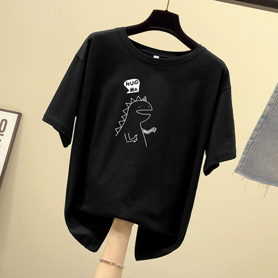 Tricou dama cu aplicatie si decolteu oval