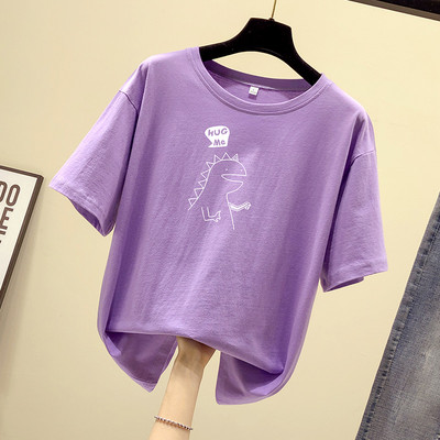 Tricou dama cu aplicatie si decolteu oval