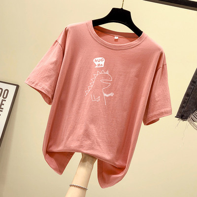 Tricou dama cu aplicatie si decolteu oval