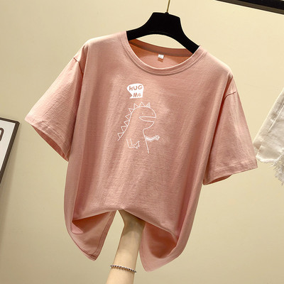 Tricou dama cu aplicatie si decolteu oval