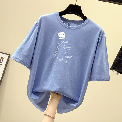 Tricou dama cu aplicatie si decolteu oval