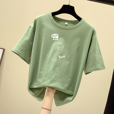 Tricou dama cu aplicatie si decolteu oval