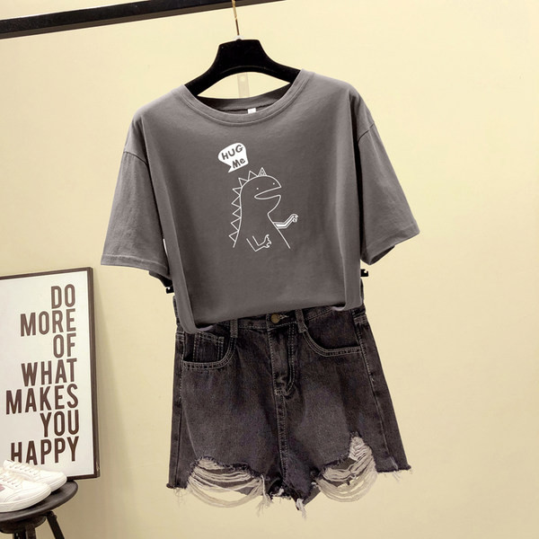 Tricou dama cu aplicatie si decolteu oval