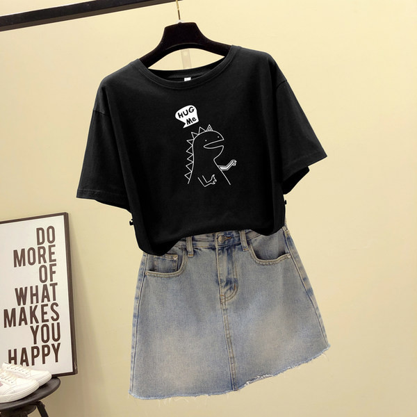 Tricou dama cu aplicatie si decolteu oval