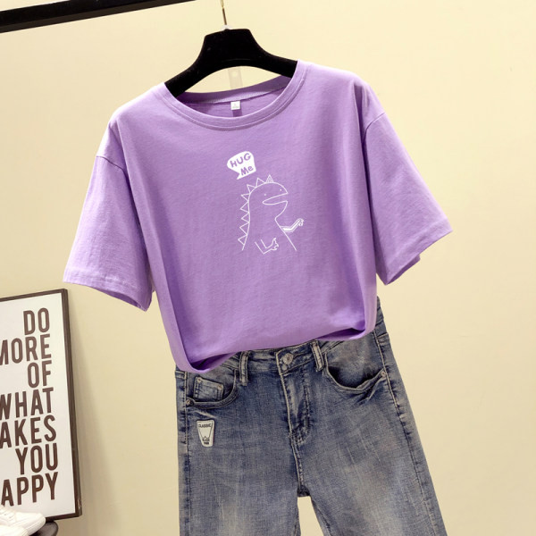 Tricou dama cu aplicatie si decolteu oval