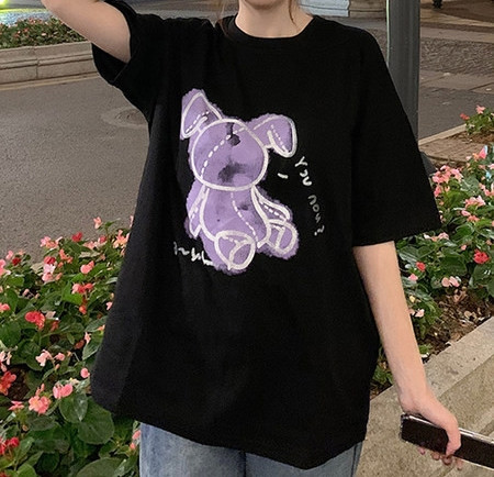 Bluza de dama de culoare neagra - model lat