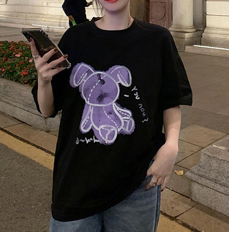 Bluza de dama de culoare neagra - model lat