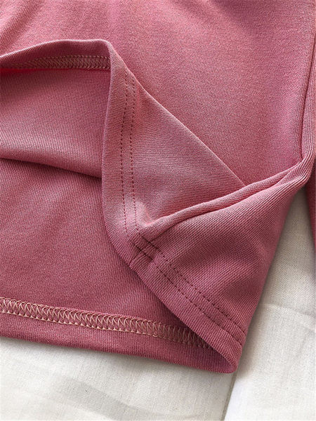 Bluză scurtă de damă cu decolteu adunat și mâneci lungi