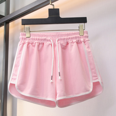 Pantaloni scurți casual de damă, cu talie înaltă și cravate