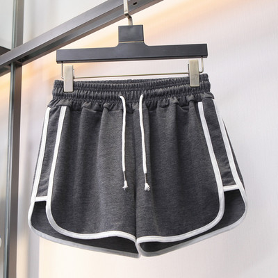 Pantaloni scurți casual de damă, cu talie înaltă și cravate