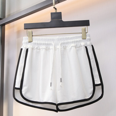 Pantaloni scurți casual de damă, cu talie înaltă și cravate