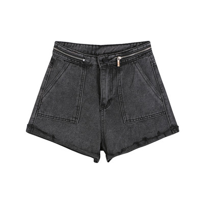 Blugi scurti de dama cu fermoar si buzunare