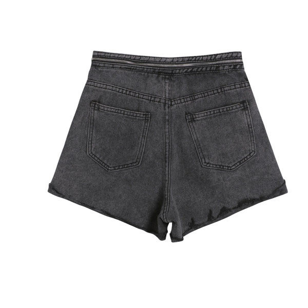 Blugi scurti de dama cu fermoar si buzunare