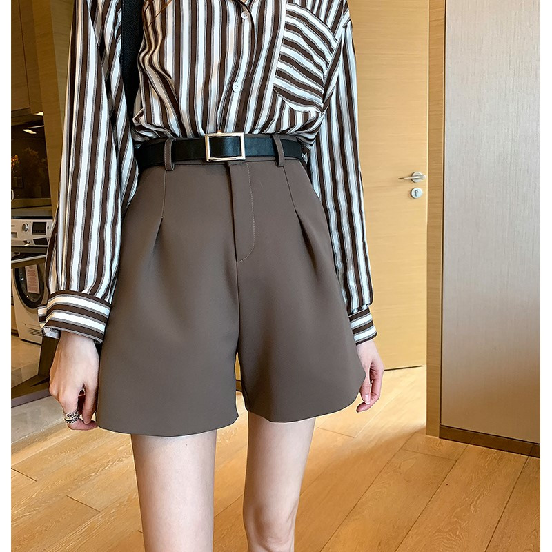 Pantaloni largi de dama cu talie inalta