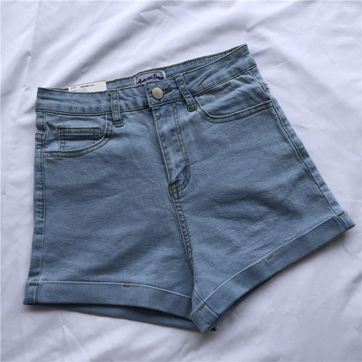 Pantaloni scurți de damă la modă cu talie înaltă - mai multe culori