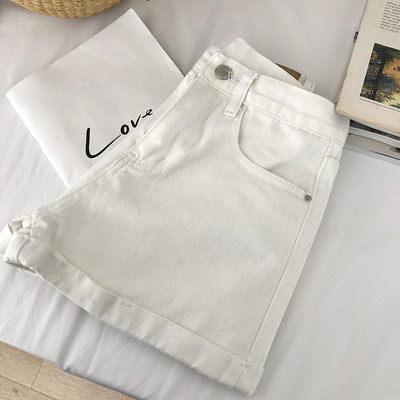 Pantaloni scurți de damă la modă cu talie înaltă - mai multe culori