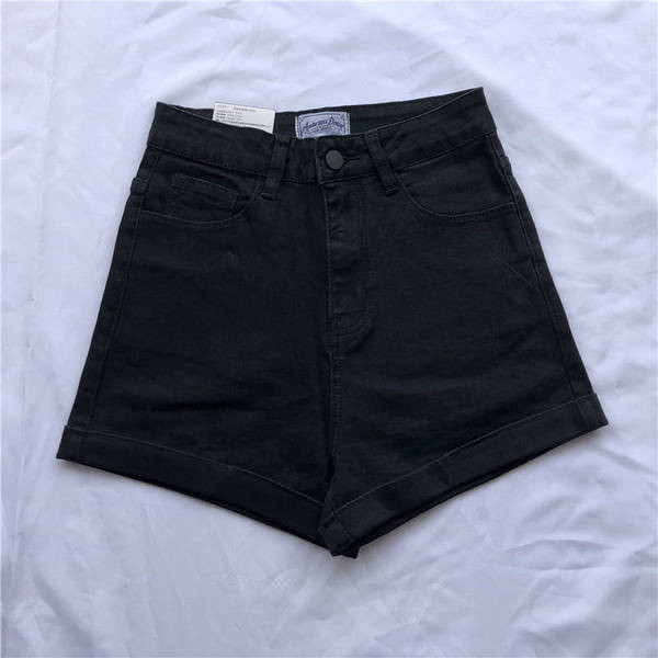 Pantaloni scurți de damă la modă cu talie înaltă - mai multe culori