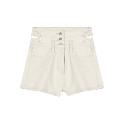 Model nou de pantaloni scurți de damă în alb și negru