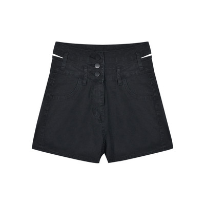 Model nou de pantaloni scurți de damă în alb și negru