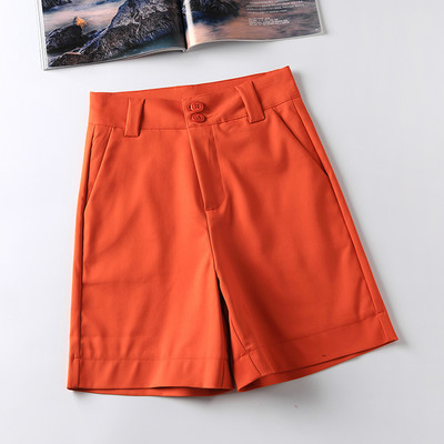 Pantaloni de dama cu talie inalta si nasture