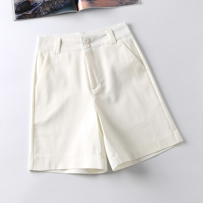 Pantaloni de dama cu talie inalta si nasture