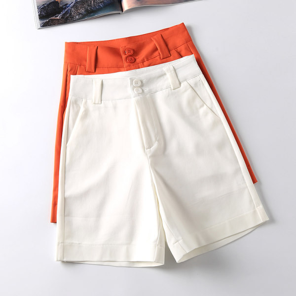 Pantaloni de dama cu talie inalta si nasture