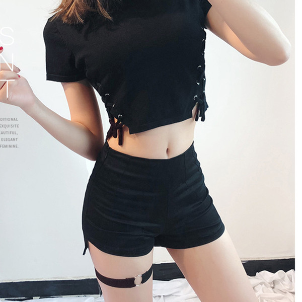 Pantaloni scurți model nou cu talie înaltă