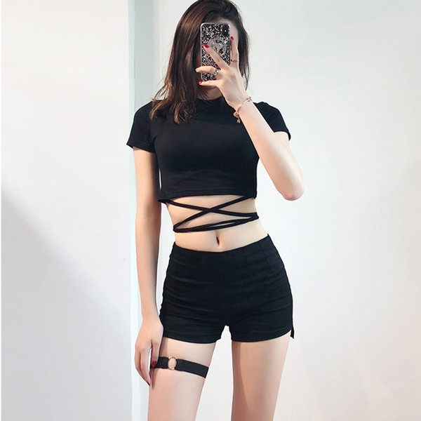 Pantaloni scurți model nou cu talie înaltă