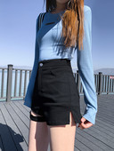 Pantaloni scurți de damă cu talie înaltă - două modele